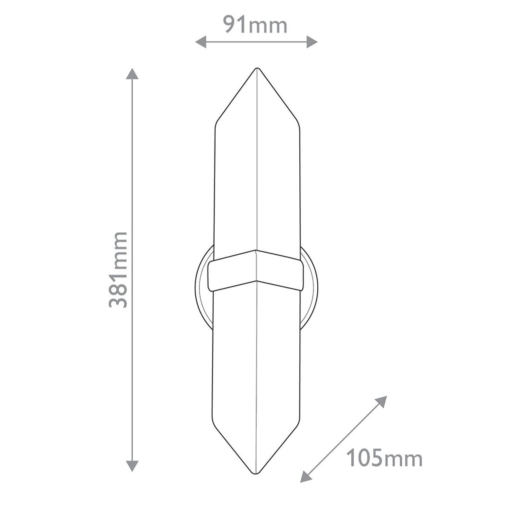 QN-VALENCIA-2WB-VBS-AR Valencia 2 Light Wall Light Vintage Brass