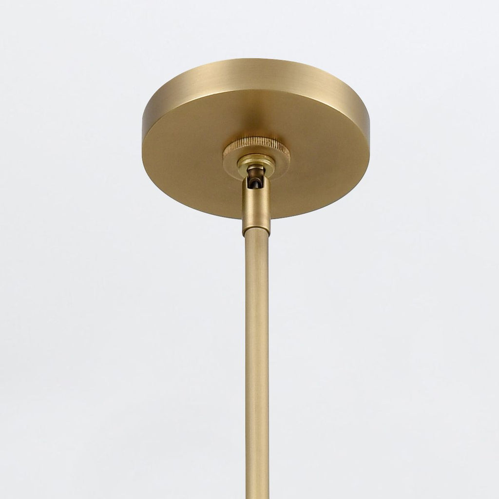 QN-VALISE-LP80-VBS-CL Valise LED Linear Pendant Vintage Brass/Cognac Leather