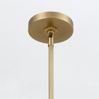 QN-VALISE-LP80-VBS-CL Valise LED Linear Pendant Vintage Brass/Cognac Leather