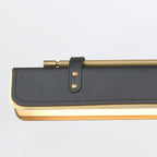 QN-VALISE-LP80-VBS-TL Valise LED Linear Pendant Vintage Brass/Tuxedo Leather