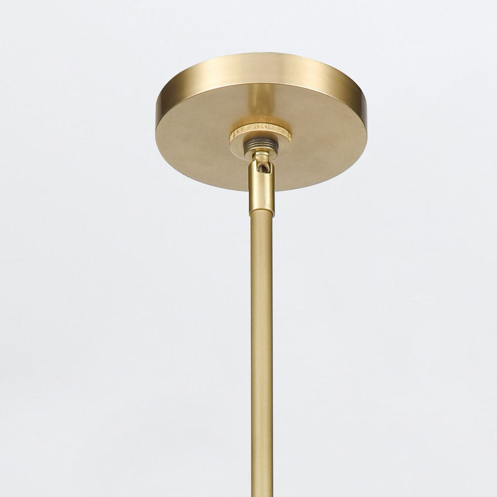 QN-VALISE-LP80-VBS-TL Valise LED Linear Pendant Vintage Brass/Tuxedo Leather