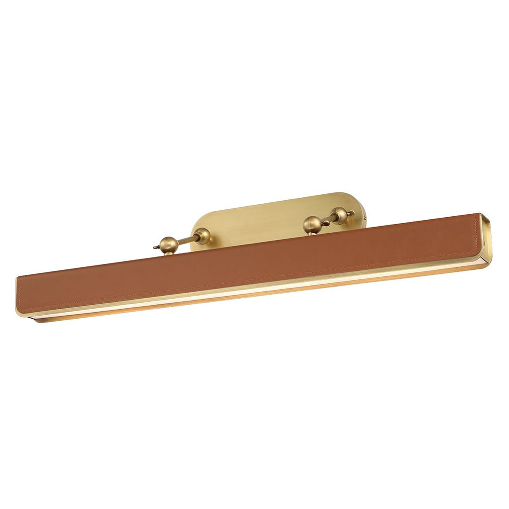 QN-VALISE-PL-L-VBS-CL Valise Picture Large LED Picture Light Vintage Brass/Cognac Leather