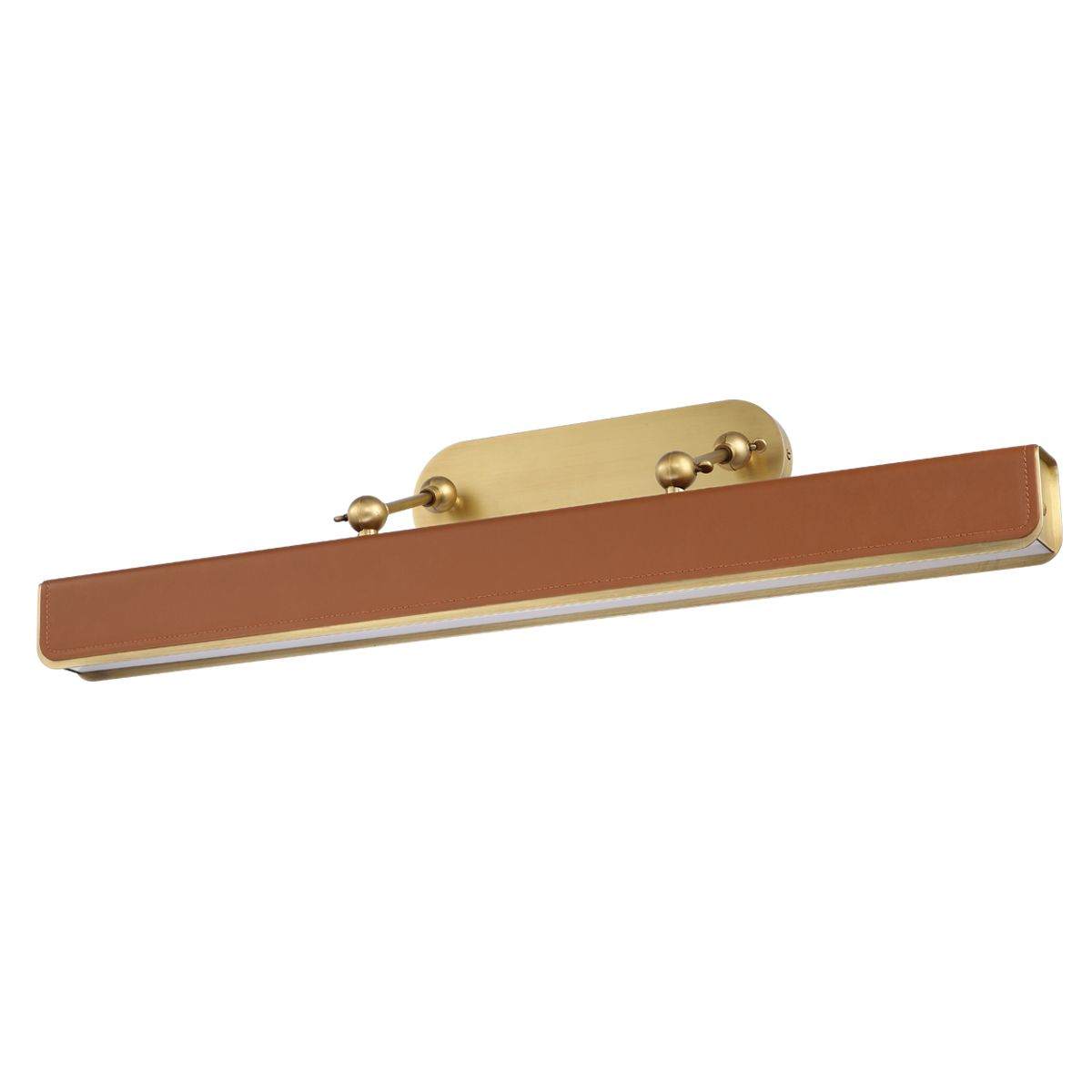 QN-VALISE-PL-L-VBS-CL Valise Picture Large LED Picture Light Vintage Brass/Cognac Leather