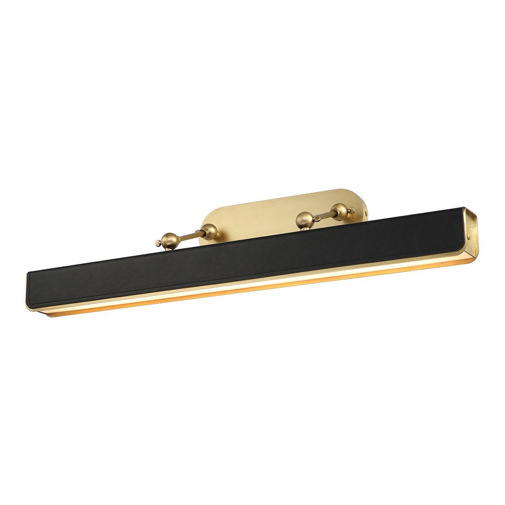 QN-VALISE-PL-L-VBS-TL Valise Picture Large LED Picture Light Vintage Brass/Tuxedo Leather