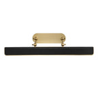 QN-VALISE-PL-L-VBS-TL Valise Picture Large LED Picture Light Vintage Brass/Tuxedo Leather
