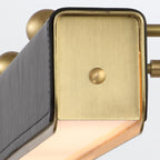 QN-VALISE-PL-L-VBS-TL Valise Picture Large LED Picture Light Vintage Brass/Tuxedo Leather