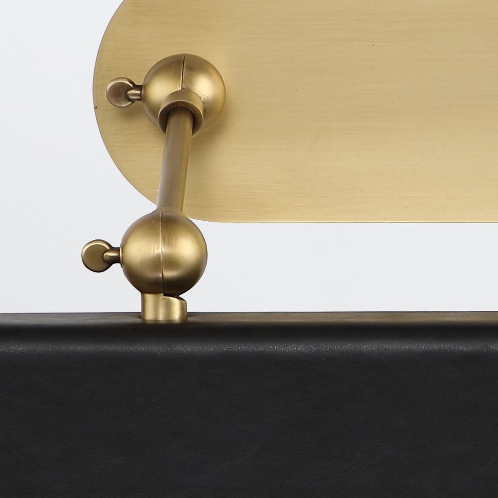 QN-VALISE-PL-L-VBS-TL Valise Picture Large LED Picture Light Vintage Brass/Tuxedo Leather