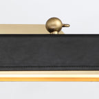 QN-VALISE-PL-L-VBS-TL Valise Picture Large LED Picture Light Vintage Brass/Tuxedo Leather