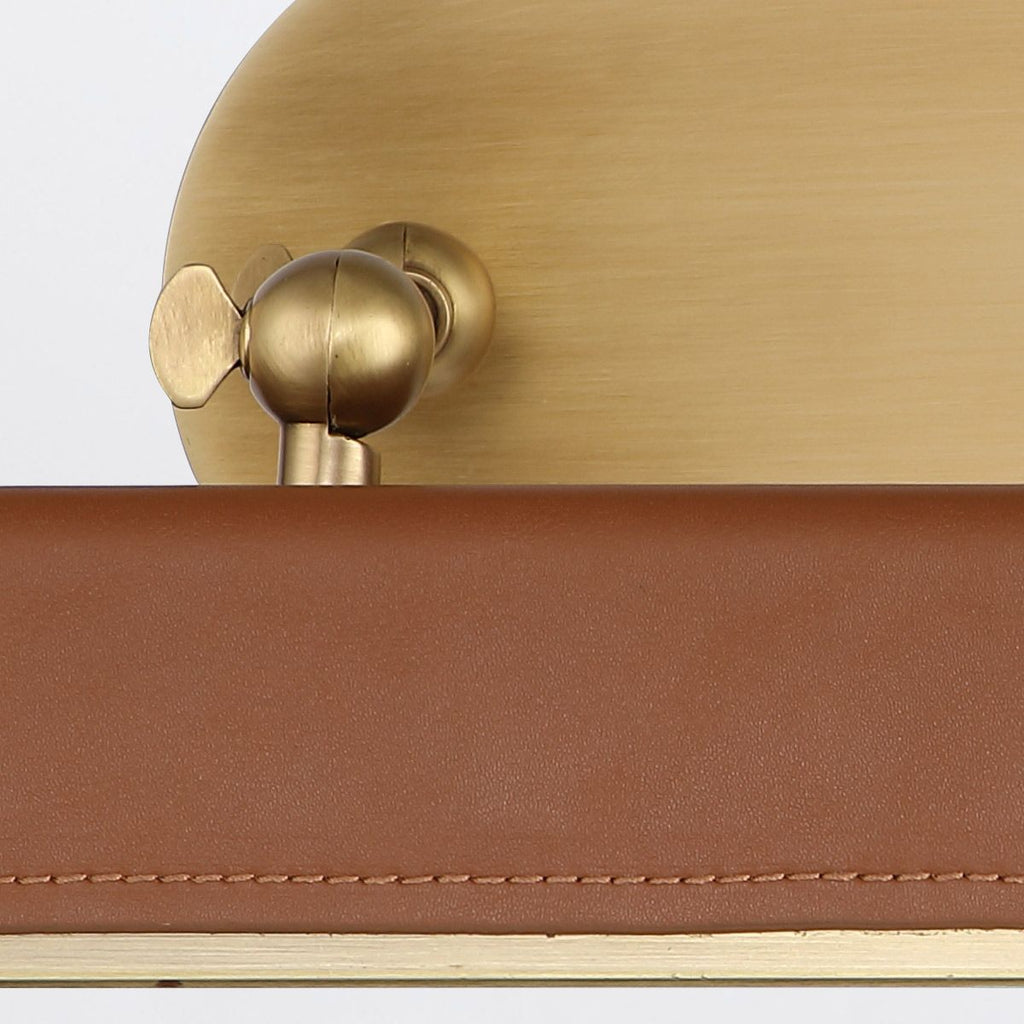QN-VALISE-PL-M-VBS-CL Valise Picture Medium LED Picture Light Vintage Brass/Cognac Leather