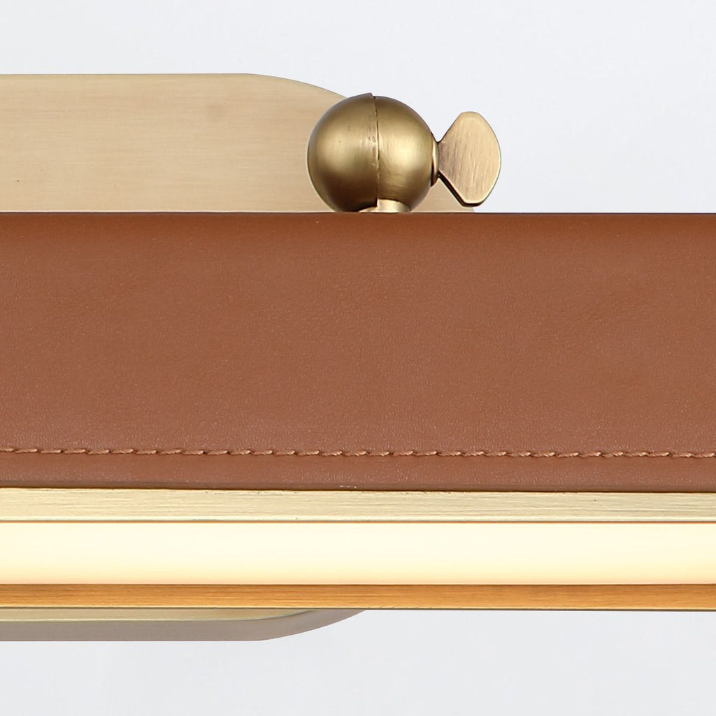 QN-VALISE-PL-M-VBS-CL Valise Picture Medium LED Picture Light Vintage Brass/Cognac Leather