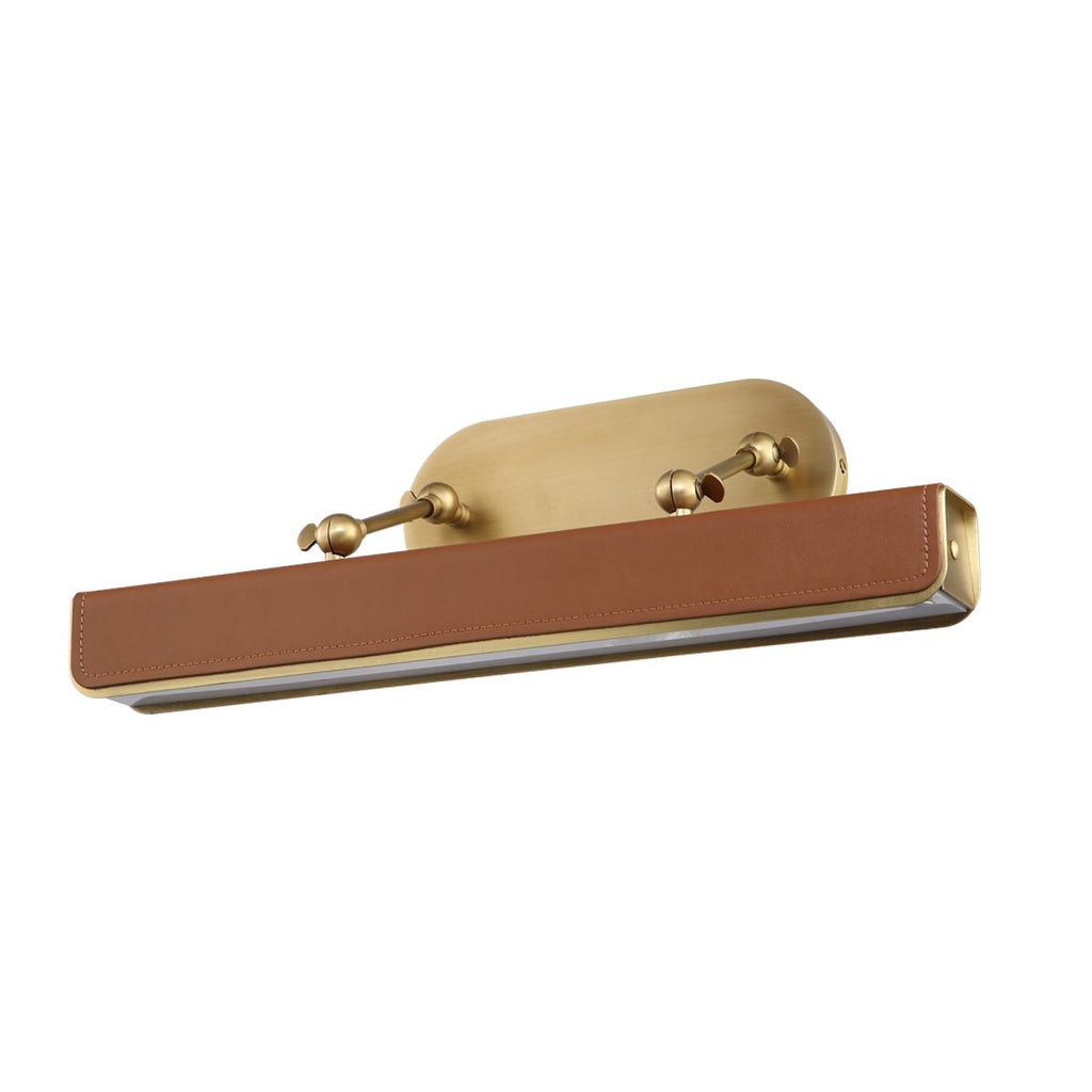 QN-VALISE-PL-M-VBS-CL Valise Picture Medium LED Picture Light Vintage Brass/Cognac Leather