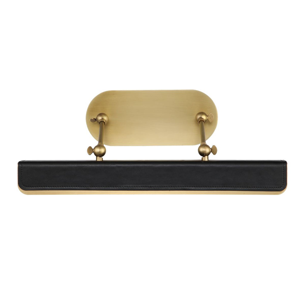 QN-VALISE-PL-M-VBS-TL Valise Picture Medium LED Picture Light Vintage Brass/Tuxedo Leather