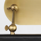 QN-VALISE-PL-M-VBS-TL Valise Picture Medium LED Picture Light Vintage Brass/Tuxedo Leather