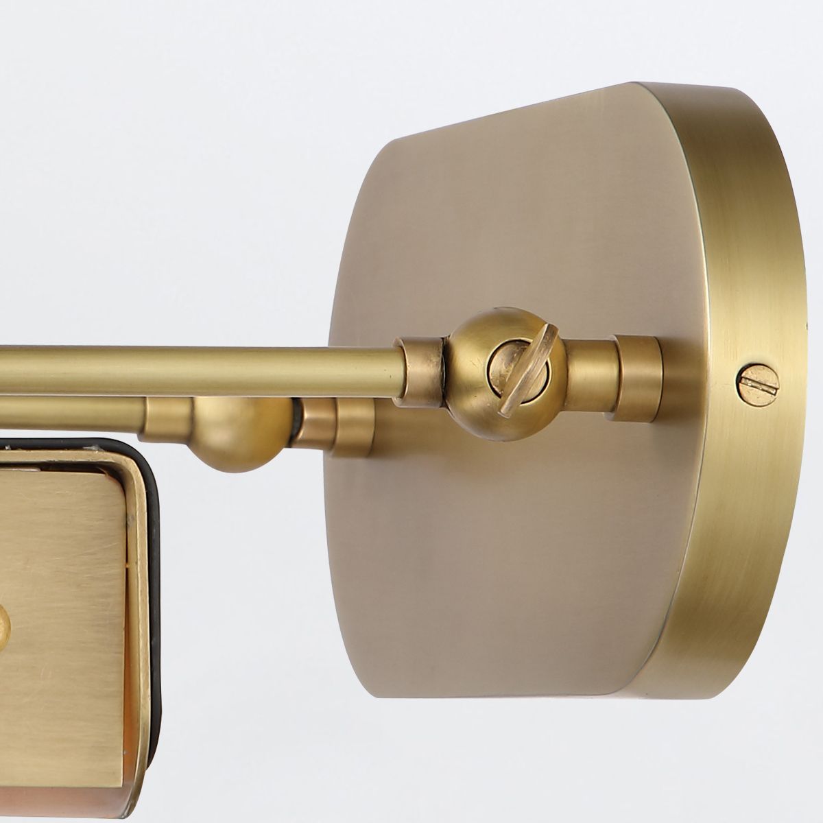 QN-VALISE-PL-M-VBS-TL Valise Picture Medium LED Picture Light Vintage Brass/Tuxedo Leather