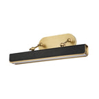 QN-VALISE-PL-M-VBS-TL Valise Picture Medium LED Picture Light Vintage Brass/Tuxedo Leather