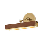 QN-VALISE-PL-S-VBS-CL Valise Picture Small LED Picture Light Vintage Brass/Cognac Leather