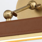 QN-VALISE-PL-S-VBS-CL Valise Picture Small LED Picture Light Vintage Brass/Cognac Leather