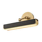 QN-VALISE-PL-S-VBS-TL Valise Picture Small LED Picture Light Vintage Brass/Tuxedo Leather