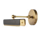 QN-VALISE-PL-S-VBS-TL Valise Picture Small LED Picture Light Vintage Brass/Tuxedo Leather