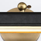 QN-VALISE-PL-S-VBS-TL Valise Picture Small LED Picture Light Vintage Brass/Tuxedo Leather