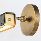 QN-VALISE-PL-S-VBS-TL Valise Picture Small LED Picture Light Vintage Brass/Tuxedo Leather