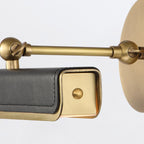 QN-VALISE-PL-S-VBS-TL Valise Picture Small LED Picture Light Vintage Brass/Tuxedo Leather