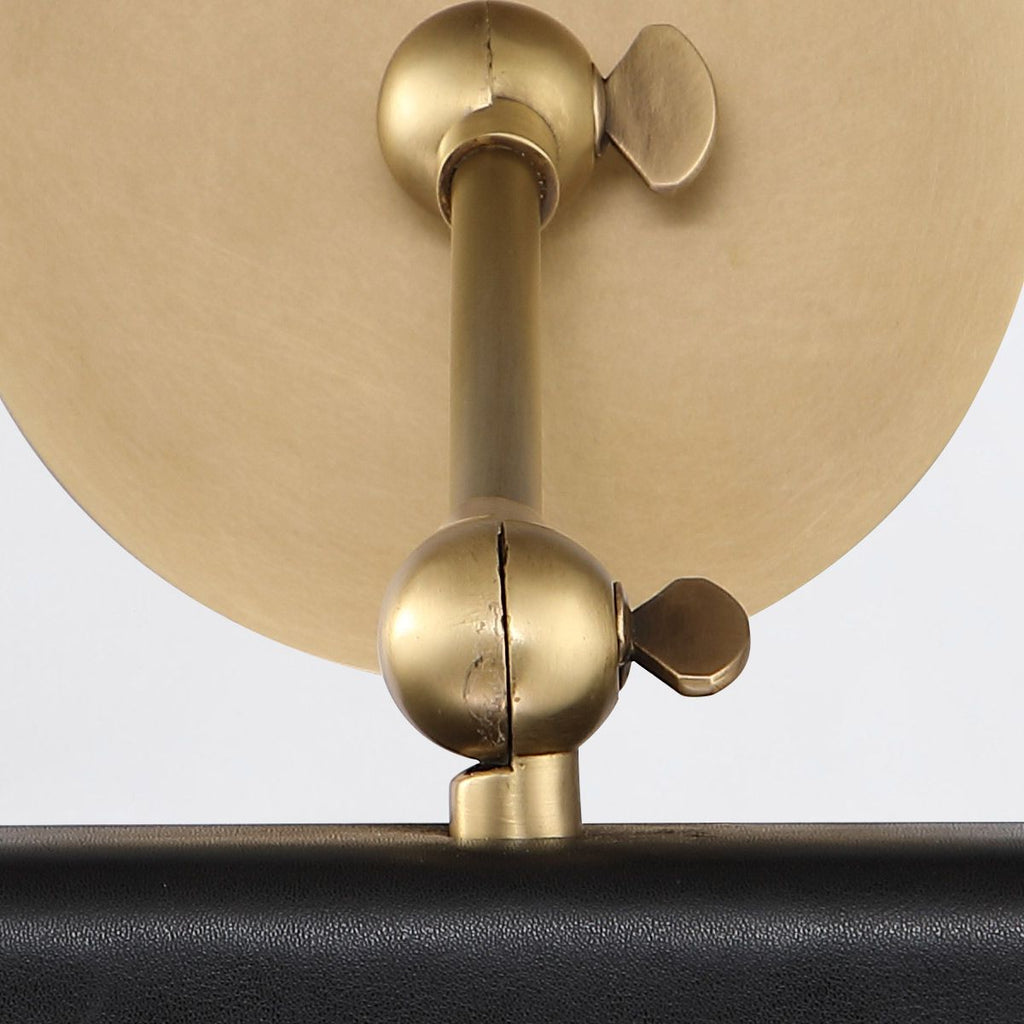 QN-VALISE-PL-S-VBS-TL Valise Picture Small LED Picture Light Vintage Brass/Tuxedo Leather