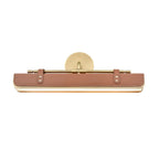 QN-VALISE-W-VBS-CL Valise LED Wall Light Vintage Brass/Cognac Leather