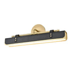 QN-VALISE-W-VBS-TL Valise LED Wall Light Vintage Brass/Tuxedo Leather