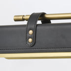 QN-VALISE-W-VBS-TL Valise LED Wall Light Vintage Brass/Tuxedo Leather
