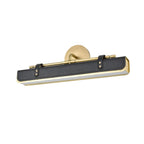 QN-VALISE-W-VBS-TL Valise LED Wall Light Vintage Brass/Tuxedo Leather