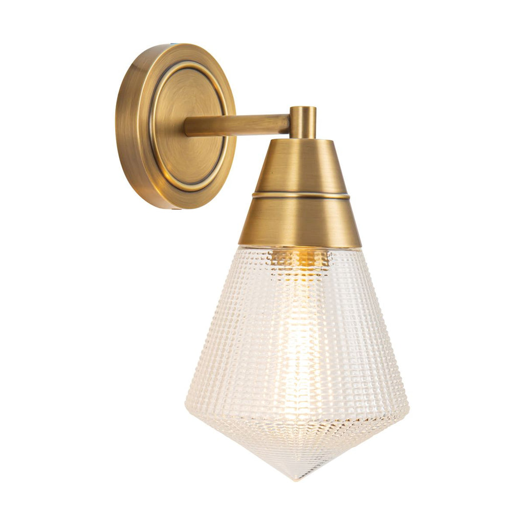 QN-WILLARD-1WB-VBS-PG Willard 1 Light Wall Light Vintage Brass