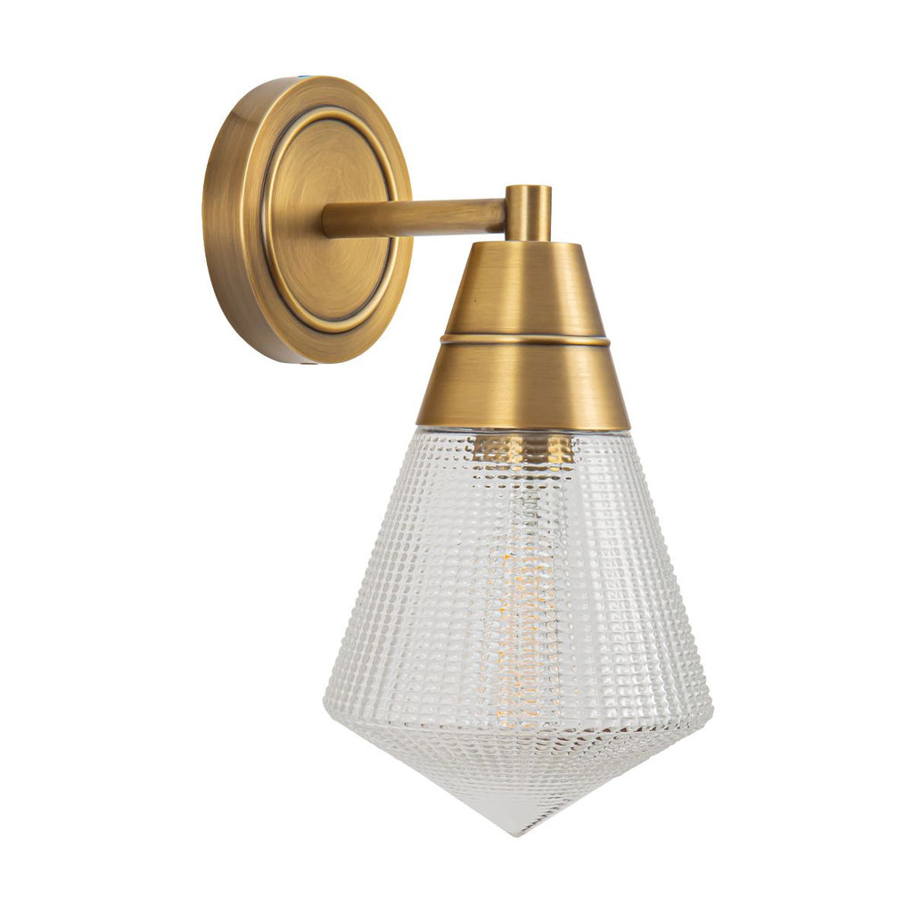 QN-WILLARD-1WB-VBS-PG Willard 1 Light Wall Light Vintage Brass