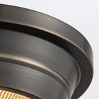 QN-WILLARD-F-S-UBZ-PG Willard 1 Light Small Flush Urban Bronze