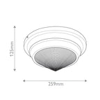 QN-WILLARD-F-S-UBZ-PG Willard 1 Light Small Flush Urban Bronze