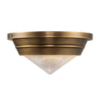 QN-WILLARD-F-S-VBS-PG Willard 1 Light Small Flush Vintage Brass