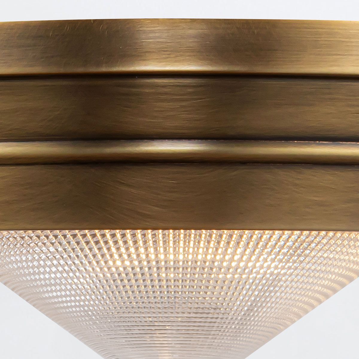 QN-WILLARD-F-S-VBS-PG Willard 1 Light Small Flush Vintage Brass