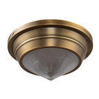 QN-WILLARD-F-S-VBS-PG Willard 1 Light Small Flush Vintage Brass