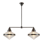 QN-WILLARD-LP2-UBZ-PG Willard 2 Light Linear Pendant Urban Bronze