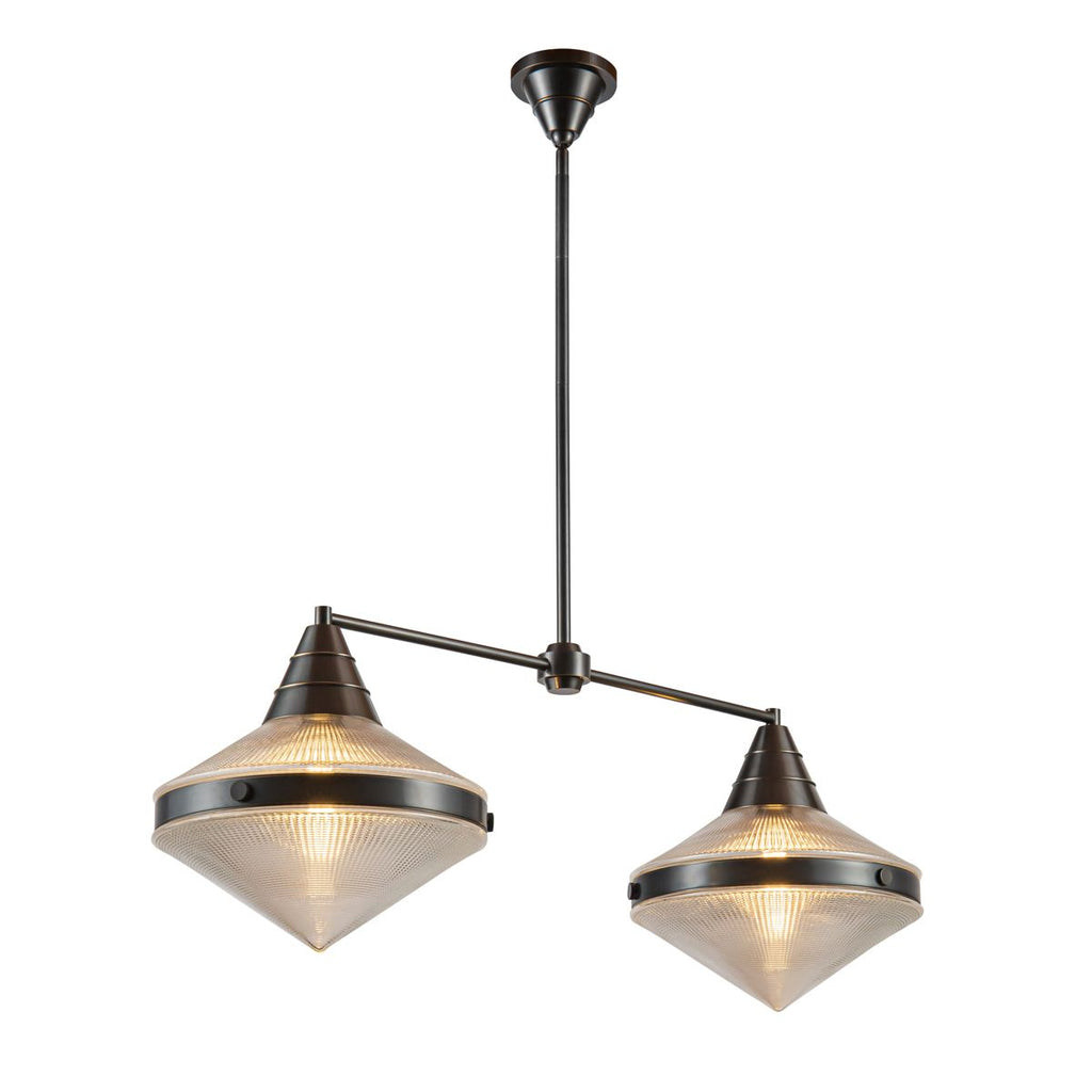 QN-WILLARD-LP2-UBZ-PG Willard 2 Light Linear Pendant Urban Bronze