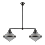 QN-WILLARD-LP2-UBZ-PG Willard 2 Light Linear Pendant Urban Bronze