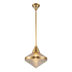 QN-WILLARD-P-VBS-PG Willard 1 Light Pendant Vintage Brass