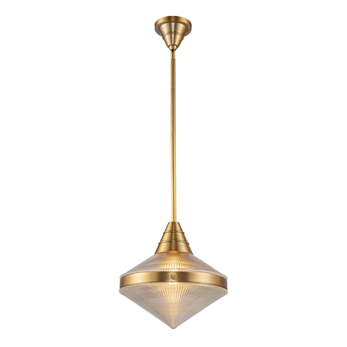 QN-WILLARD-P-VBS-PG Willard 1 Light Pendant Vintage Brass