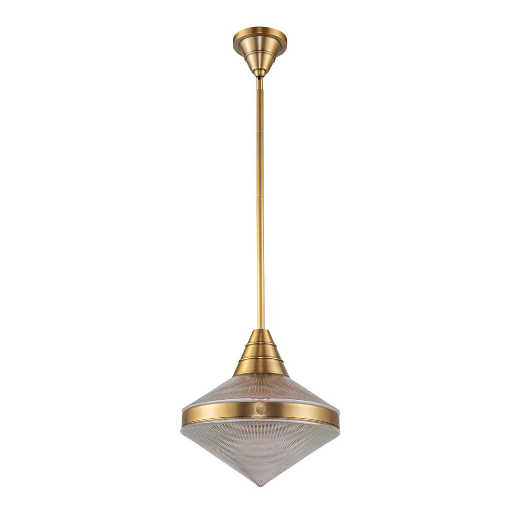 QN-WILLARD-P-VBS-PG Willard 1 Light Pendant Vintage Brass