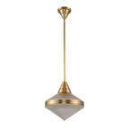 QN-WILLARD-P-VBS-PG Willard 1 Light Pendant Vintage Brass