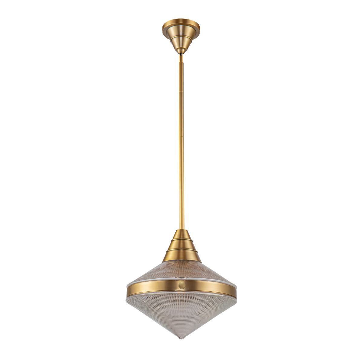 QN-WILLARD-P-VBS-PG Willard 1 Light Pendant Vintage Brass