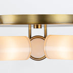 QN-WYNWOOD-F-VBS Wynwood 3 Light Flush Vintage Brass