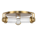 QN-WYNWOOD-F-VBS Wynwood 3 Light Flush Vintage Brass