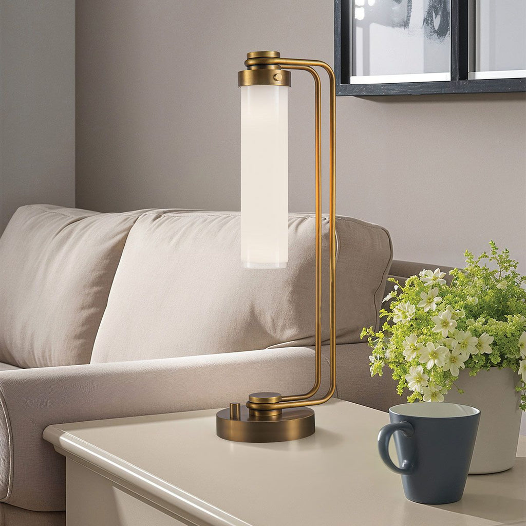 QN-WYNWOOD-TL-VBS Wynwood 1 Light Table Lamp Vintage Brass