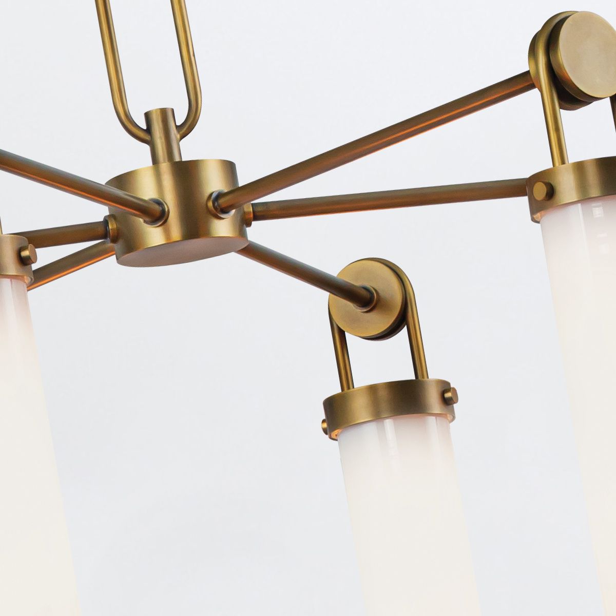 QN-WYNWOOD6-VBS Wynwood 6 Light Chandelier Vintage Brass
